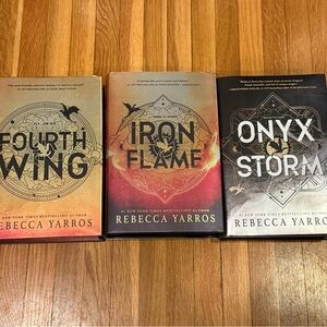 Rebecca Yarros Book Set - Fourth Wing, Iron Flame, Onyx Storm